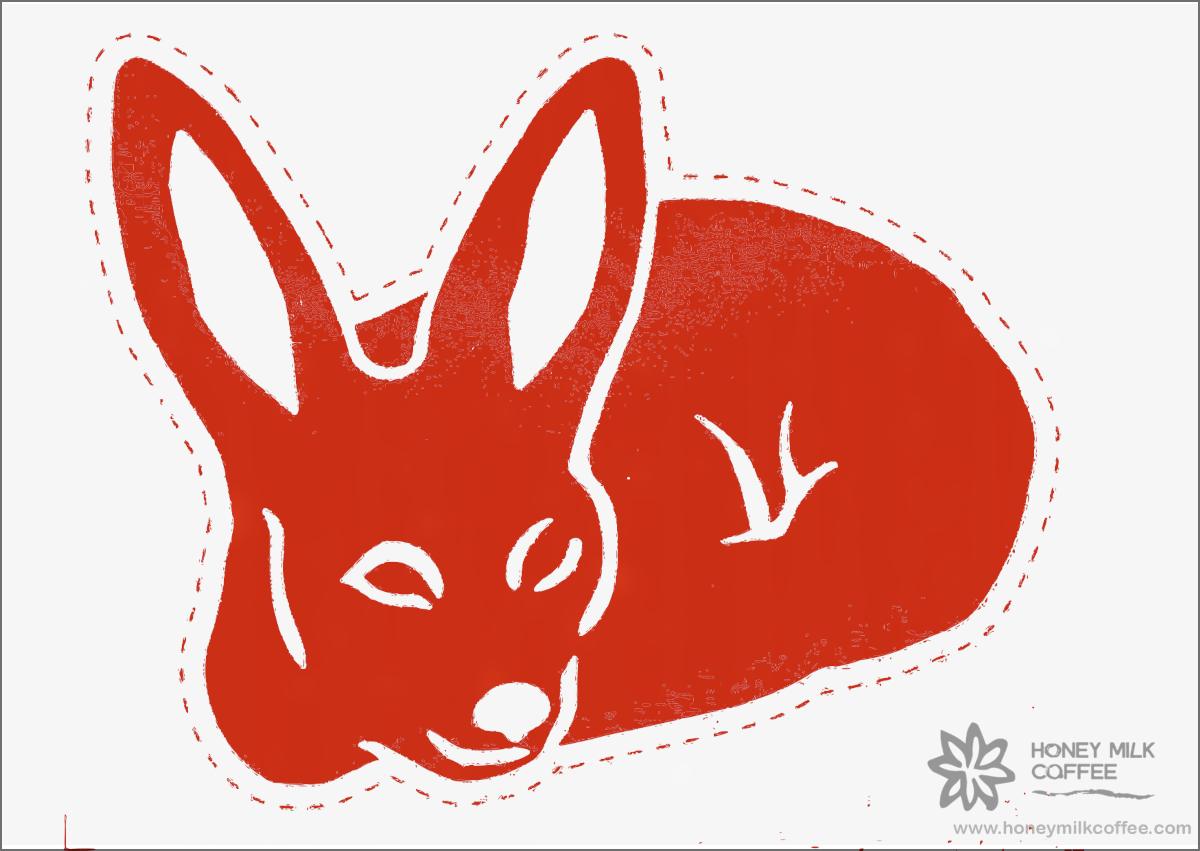 Red Fox postcard design Honey Milk Coffee free download