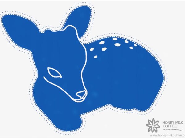 Blue Deer design display image